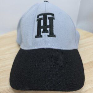 Tommy Hilfiger Black/Grey Varsity Baseball Hat Cap Fullback‎